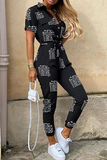 RAROVE-Spring Casual Outfit Summer Outfit Ins Style Casual Solid Buckle With Belt Turndown Collar Jumpsuits(12 Colors)