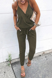 RAROVE-Spring Casual Outfit Summer Outfit Ins Style Fashion Solid Patchwork Spaghetti Strap Harlan Jumpsuits