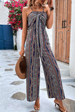 RAROVE-Spring Casual Outfit Summer Outfit Ins Style Sexy Casual National Totem Printing Strapless Loose Jumpsuits