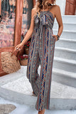 RAROVE-Spring Casual Outfit Summer Outfit Ins Style Sexy Casual National Totem Printing Strapless Loose Jumpsuits
