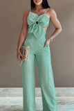 RAROVE-Spring Casual Outfit Summer Outfit Ins Style Sexy Casual Solid Bandage Backless Spaghetti Strap Skinny Jumpsuits