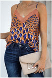 RAROVE-buissnes casual outfits woman casual spring summer outfits tank tops  Lace Leopard Chiffon Vest Top