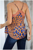 RAROVE-buissnes casual outfits woman casual spring summer outfits tank tops  Lace Leopard Chiffon Vest Top