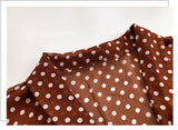 RAROVE Women Vintage Polka Dot Blouses Female Blouse Tops  2024 Spring Long Sleeve Casual Chiffon Shirt Loose Plus Size 4XL