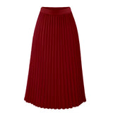 RAROVE-New Women Summer Chiffon Midi Skirt Ruffles Vintage Big Large Plus Sizes Casual Elegant Party Fashion Loose Skirts