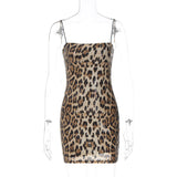 RAROVE-  hot selling new fashion leopard print street style nightclub versatile sling sequin dress women's clothing