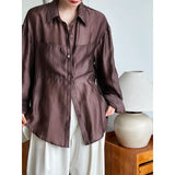 RAROVE-Silk Sunscreen Shirt for Women's 2024 Summer Micro Perspective Misty High Grade Thin Cardigan