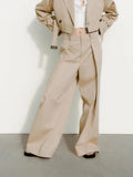 Rarove- Spring New Women's 2023 Fashion Versatile Professional Style Commuter Loose Leg Pants