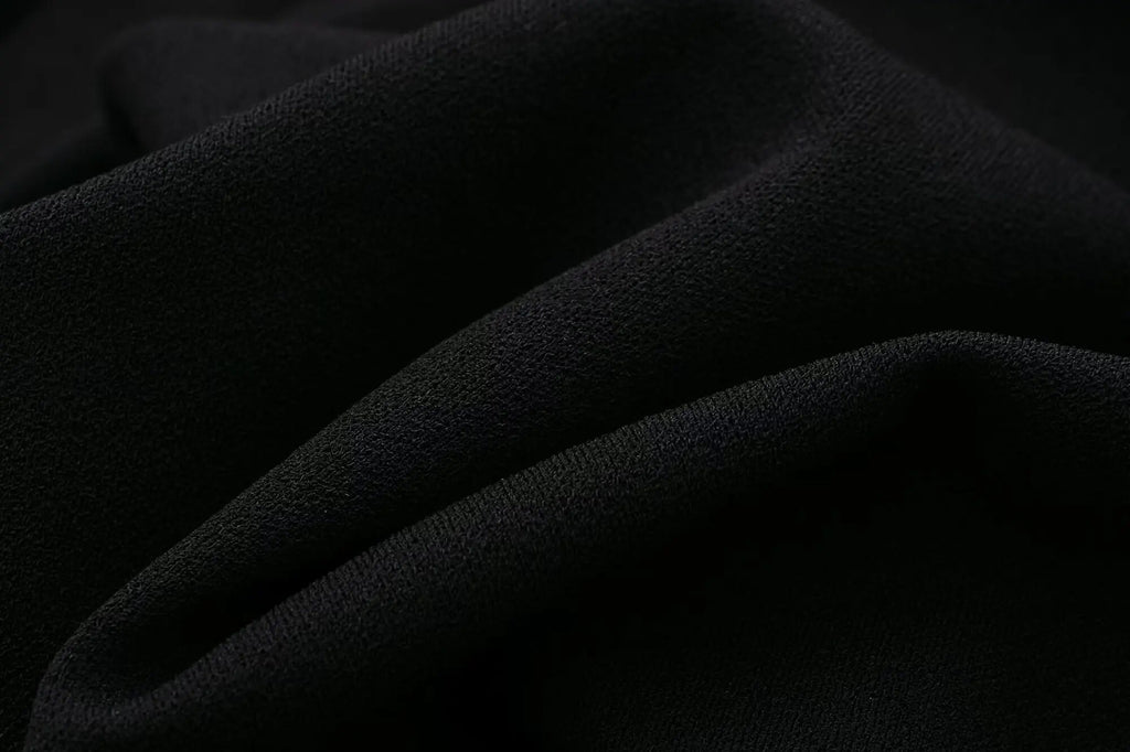 Rarove- New women's style 2023 high-end V-neck black high-waist casual temperament suspender jumpsuit 7901064
