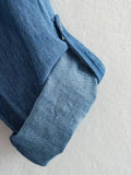 Rarove- New Women's Casual Chic Front Patch Pockets Front Button Closure Contrasting Belt Linen Blend Shirt Dress