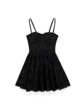 RAROVE-Graduation Gift Back to School Season Summer Dress Spring Outfit Summer Vacation Outfits Sexy Solid Hollow Out Embroidery Midi Braces Dress Sleeveless Backless Elastic Fold Dresses Summer Party Elegant Vestidos