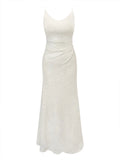 Rarove-Bodycon Dresses for Women Sleeveless Streetwear Fashion Dress Slim Fit Party Folds Spaghetti Strap 2024 New Spring Summer Dress