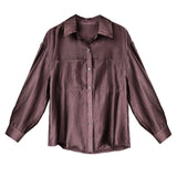 RAROVE-Silk Sunscreen Shirt for Women's 2024 Summer Micro Perspective Misty High Grade Thin Cardigan