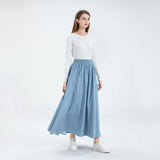 Rarove Family Clothes Big Girls 2023 Summer Women Maxi Denim Skirts Cotton Lady Skirts Mum and Daughter Clothes