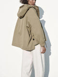 Rarove - New Women's 2023 with buttons on the front with zipper and closed buttons on the loose parka jacket