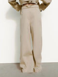 Rarove- Spring New Women's 2023 Fashion Versatile Professional Style Commuter Loose Leg Pants