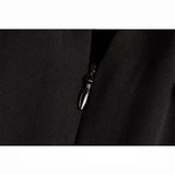 Rarove - Spring New Women's Front Pocket Stitch Hidden Zipper Closure Black Belt Zipper Polo Short Sleeve Bodysuit