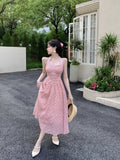 RAROVE-Graduation Gift Back to School Season Summer Dress Spring Outfit Summer Vacation Outfits  Fashion Summer Women New Elegant Party Halter Midi Dress Lady One Piece Vestidos Femme A-Line Clothes