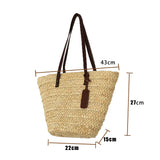 RAROVE-Summer Bags Summer Beach Bag For Women  New Tote Shoulder Woven Straw Large Shopping Party Braided Travel Simple Fashion Luxury Handbags