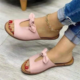 RAROVE-Sandals Women 2024 Summer Women Slippers Shoes Cute Butterfly-Knot Flats Casual Sandals Ladies Beach Sandals Womens Shoes