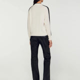 Rarove Women's Pullover Winter Female Clothing Colorblocking V-Neck Loose Knit Top Bottom Shirt