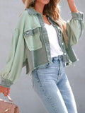 Rarove Women Coat Jackets  Autumn Fashion Long Sleeve Casual Vintage Green Top Korean Cardigan Oversize Loose Jacket Female Clothes