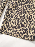 Rarove-2024 Spring/Summer Fashion Leopard Print Pants Women Y2K Casual Loose Street Trousers Female 2024 Spring Summer Soft High Waist Fashion Streetwears Lady