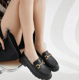 Rarove Shoes for Woman 2023 Low Heel Elegant Women's Summer Footwear Platform Black Loafers Comfortable Fashion Shoe Stylish Slip on A