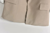 Rarove- New women's clothing, temperament, fashion, casual, elegant, pure linen, lapel, cardigan, casual suit jacket