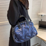 Rarove-Women Winter Handbags Space Down Bags Cotton Padded Shoulder Bag Puffer Large Tote Bag Female Puffy Clutch 2023 Christmas Bag