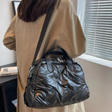 Rarove-Women Winter Handbags Space Down Bags Cotton Padded Shoulder Bag Puffer Large Tote Bag Female Puffy Clutch 2023 Christmas Bag