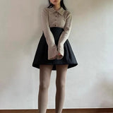 Rarove New Winter Female Clothing Slim Design Flared Sleeve Wool Knit Cardigan Women's Sweater