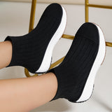 Rarove- Black Casual Patchwork Solid Color Round Comfortable Out Door Shoes