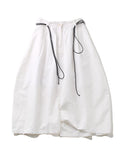 Rarove-Loose White Linen Split-side Harem Pants