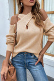 Rarove-Fashion Solid Solid Color Halter Sweaters(4 colors)