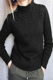 Rarove-Casual Solid Color Half A Turtleneck Sweaters(6 Colors)