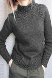 Rarove-Casual Solid Color Half A Turtleneck Sweaters(6 Colors)