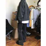 RAROVE-Lapel Neck Jacket Oversized Jacket