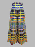 Rarove-Stylish Selection Wide Leg Loose Checkerboard Printed Casual Pants Bottoms