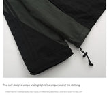 RAROVE-Color Block Zip Up Hooded Jacket