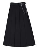 Rarove-Original Pleats Empire A-Line Skirt