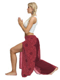 Rarove-Ethnic Printed Split-Joint Loose Casual Wide-Leg Yoga Pants