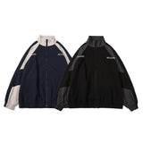RAROVE-Color Block Oversized Waterproof Jacket