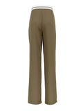 Rarove-Urban Wide Leg Loose Contrast Color Solid Color Pants