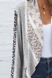 RAROVE-European and American women's clothing, minimalist style, casual fashion Printed Open Front Long Sleeve Cardigan
