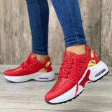 Rarove- Casual Sports Wedge Front Lace-Up Shoes