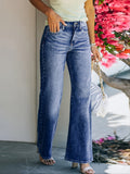 Rarove Valentine's Day gifts, Christmas gifts, New Year gifts  Women's Wide Leg Loose Denim Pants, Casual Jeans With Pockets