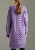 Rarove-Classy pink thick Knit Sweater Dress Winter