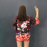 Rarove Womens tops and blouses harajuku kawaii shirt Japanese streetwear outfit kimono cardigan female yukata blouse women  AA001
