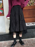 Boho Long Skirts for Women Skirts Harajuku Korean Style White Black Maxi Skirt for Teenagers High Waist Skirt School Skirts